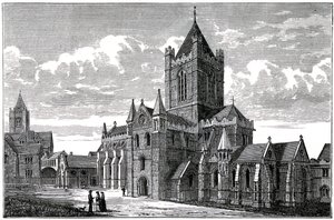 Christ Church Cathedral, Dublin, c1800-talet av Unbekannt