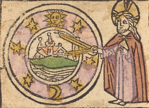 Kristus mäter jordklotet, 14601470. av Unbekannt