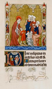 Kristus hittas av sin mor i templet och disputerade med läkare, c1310-1320 av Unbekannt