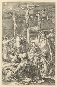 Kristus på korset, från The Passion of Christ, ca. 1598-1617. av Unbekannt