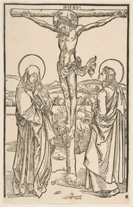 Kristus på korset med Jungfrun och Sankt Johannes.n.d. av Unbekannt