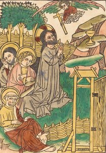 Kristus på Oljeberget, ca. 14501460. av Unbekannt