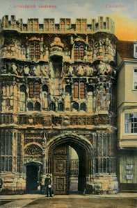 Christchurch Gateway, Canterbury, sent 1800-tidigt 1900-tal. av Unbekannt