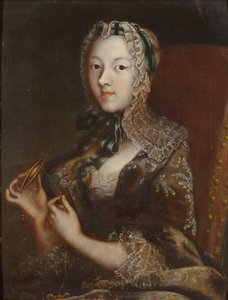 Christine Henriette av Hesse-Rotenburg 1717-1778, prinsessa av Carignan, 1700-talet. av Unbekannt