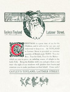 Julannons för Cayleys Toyland, 1917 av Unbekannt