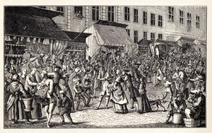 Julmarknad i Berlin, 1776. av Unbekannt