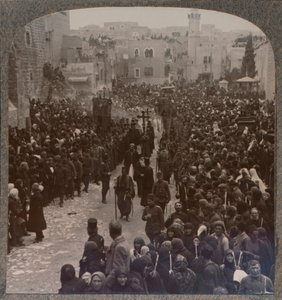 Jultåg i Betlehem, ca 1900 av Unbekannt