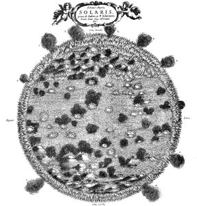 Christopher Scheiners illustration av hans idé om solens yta, 1635 av Unbekannt