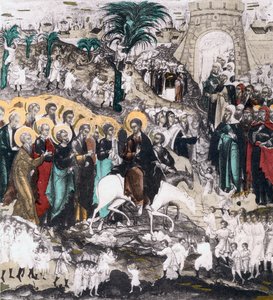 Kristi intåg i Jerusalem, 1500-talet av Unbekannt