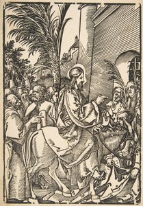 Christs Entry into Jerusalem, från The Small Passion copy.n.d. av Unbekannt