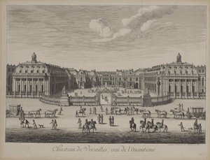 Slottet i Versailles 1682, 1682. av Unbekannt
