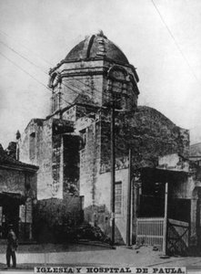 Kyrka och sjukhus Paula, 1664, 1920-talet av Unbekannt