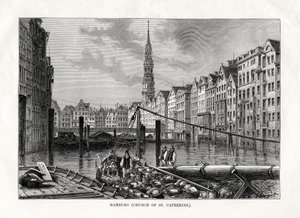 Katarinakyrkan, Hamburg, Tyskland, 1879 av Unbekannt