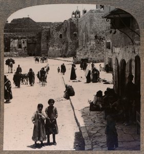 Födelsekyrkan, Betlehem, ca 1900 av Unbekannt