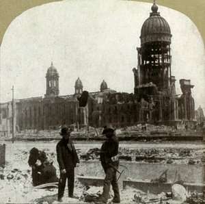 Stadshuset från McAllister St. med utsikt mot nordost, 1906. av Unbekannt