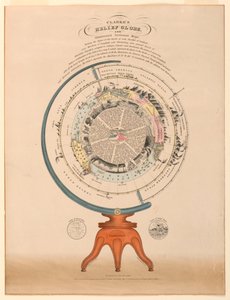 Clarkes Relief Globe, 1849 av Unbekannt