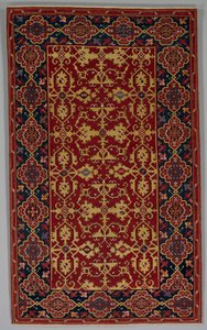 Klassisk turkisk matta med Lotto-mönster, 1600-1650. av Unbekannt