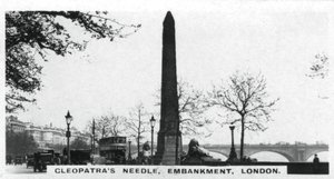Cleopatras Needle, Embankment, London, c1920-talet av Unbekannt