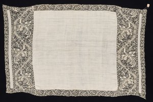 Tyg med kant av vegetabiliskt mönster, 1800-tal. av Unbekannt