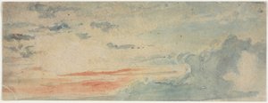 Molnstudie, 1800-talet. av Unbekannt