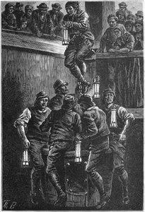 Kolbrytningsolycka, Seaham Colliery, County Durham, 1880 c1895 av Unbekannt