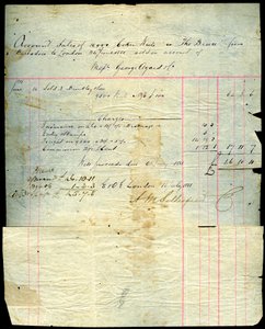 Kokosnötskvitto, Barbados till London, 1881 av Unbekannt