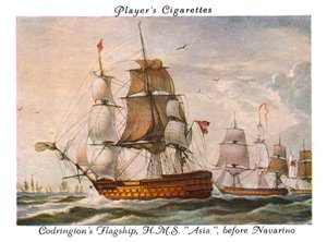 Codringtons flaggskepp, H.M.S. Asien, före Navarino, 1936. av Unbekannt