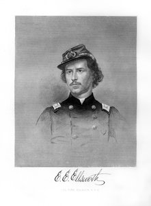 Överste Ephraim Elmer Ellsworth, amerikansk soldat, 1872 av Unbekannt