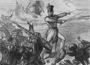 Överste Fitzgeralds Charge i San Sebastian, c1880 av Unbekannt