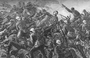 Överste Galbraith vid slaget vid Maiwand, c1880 av Unbekannt