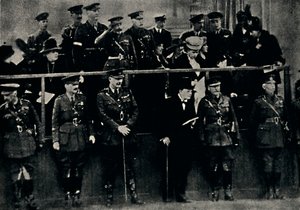 Kolonitrupper mars genom London, 1919, 1945. av Unbekannt