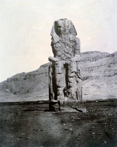 Kolosser av Memnon, Thebe, Egypten, 1852 av Unbekannt