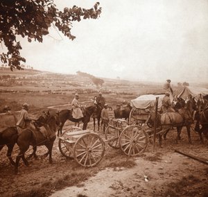Konvoj, Genicourt, norra Frankrike, 1916 av Unbekannt