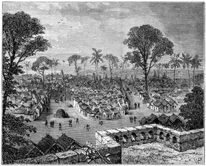 Coomassie, Ashantikriget, Afrika, 1900 av Unbekannt