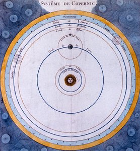 Kopernikanskt heliocentriskt Universums solcentrerade system, 1761 av Unbekannt