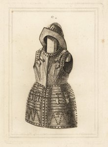 Corcelet eller kostym av ljus arquebus-rustning och morion-huvudstycke från Tower of London av Unbekannt