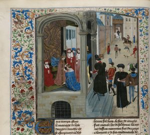 Kröning av Karl VI av Frankrike, ca 1470-1475. av Unbekannt