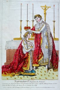 Kröning av kejsarinnan Josephine, 2 december 1804, 1800-talet av Unbekannt