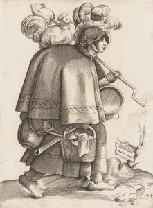 Kostymtallrik: Wife of a Warrior från Tyskland, ca. 1558-70. av Unbekannt