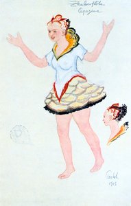 Kostymdesign för Papegena, 1913 av Unbekannt