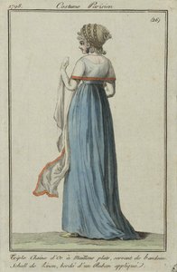 Parisisk dräkt, 1798. av Unbekannt