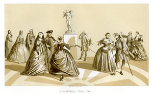 Dräkter, 1720-1740, 1885 av Unbekannt