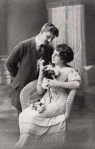 Förälskade par, c1900-1919 av Unbekannt