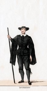 Hofvaktmästare, kostymdesign för Shakespeares pjäs, Henry VIII, 1800-talet av Unbekannt