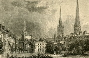 Coventry - The Spiers of Trinity, St. Michaels och Christ Church, 1898. av Unbekannt