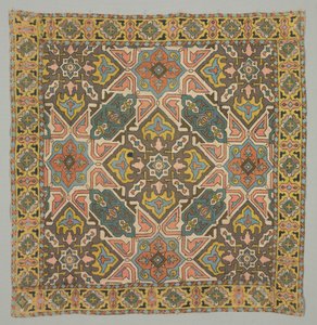 Omslag med geometrisk design, 1800-tal. av Unbekannt