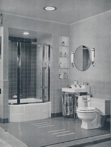 Kranföretag. - Badrummet, 1940 av Unbekannt