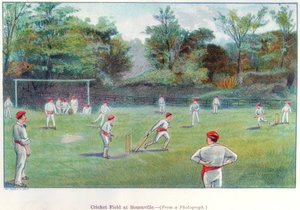 Cricketfältet i Bournville, 1892 av Unbekannt