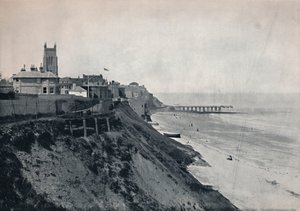 Cromer - Visar kyrkan på klipporna, 1895 av Unbekannt