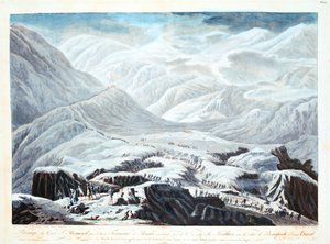 Korsar Saint Bernard Pass, 1800 av Unbekannt